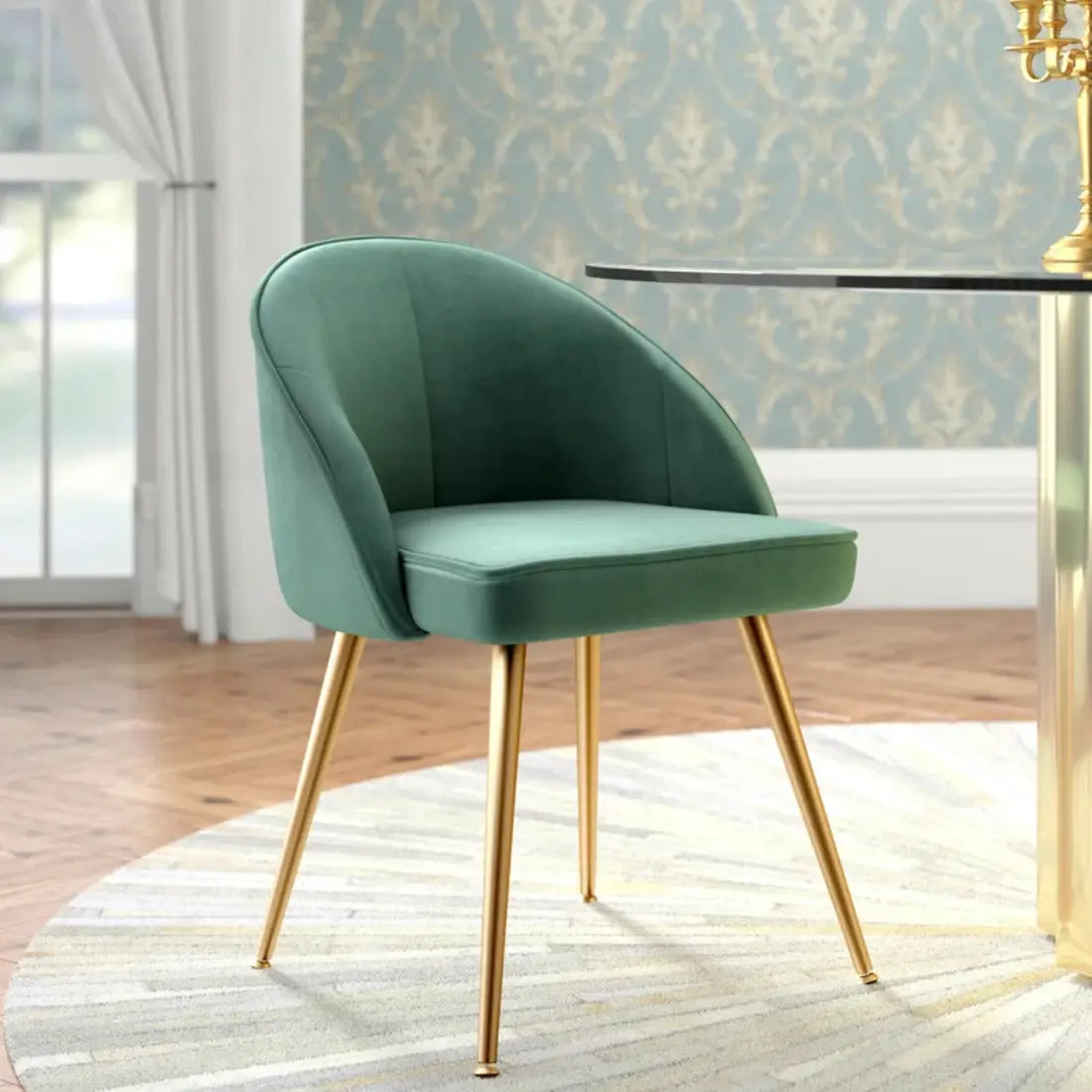 Hindmen Minimal Side Chair – Green