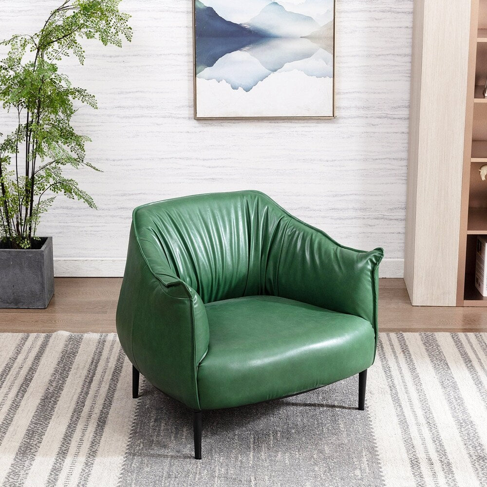 Almeda Accent Chair Green | Modern Lounge Chair Olive Green