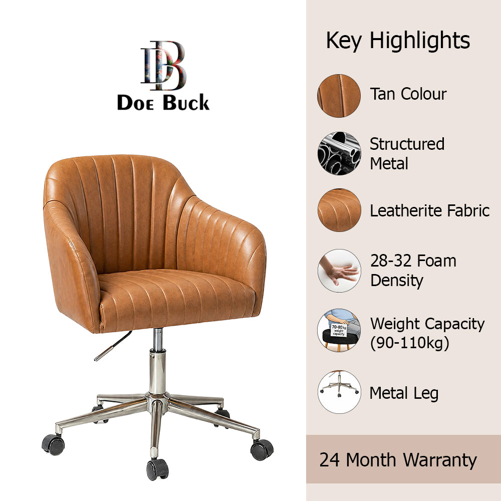 Colm Office Chair |Tan