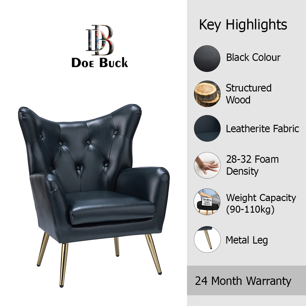 Haddly Lounge Chairs| Black