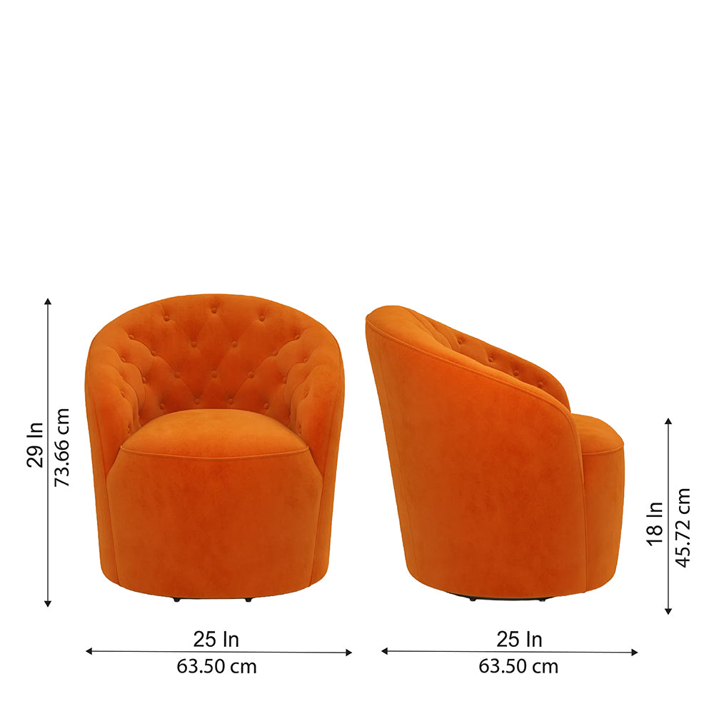 Irasema Accent Chair |Orange