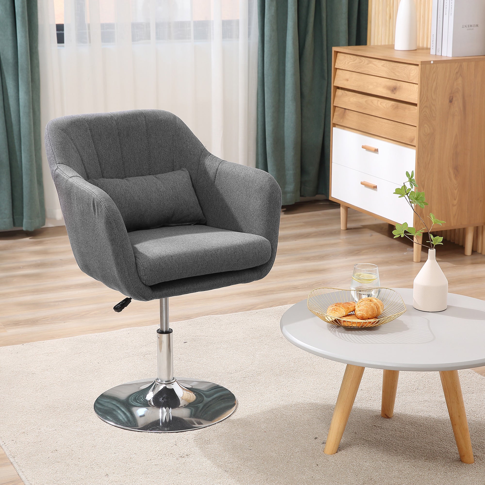 Boyd Swiel Bar Stool/Chair - Dark Grey