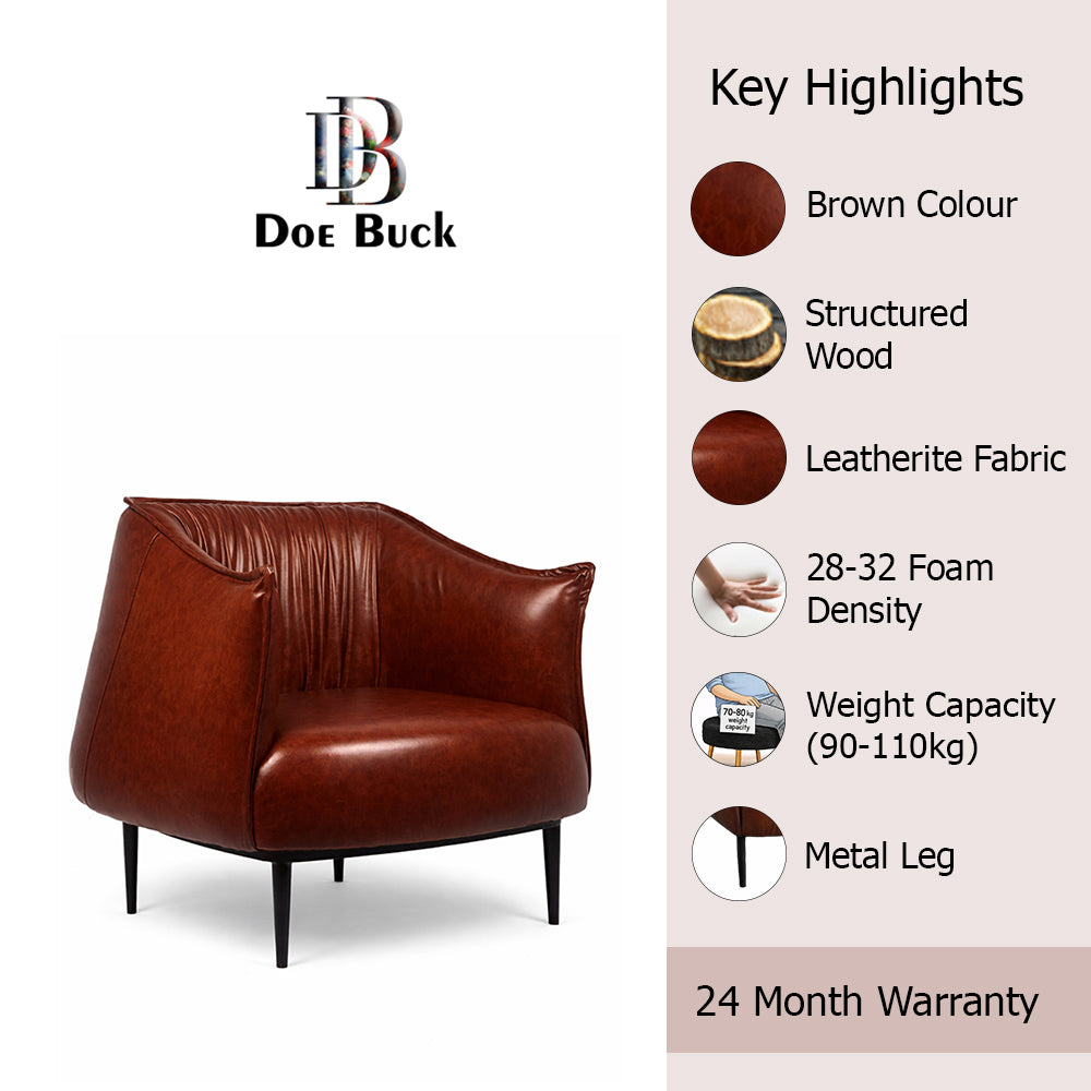 Almeda Lounge Chair|Brown