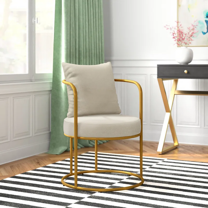 Allex Chair Beige | Minimalist Side Chair Warm Beige