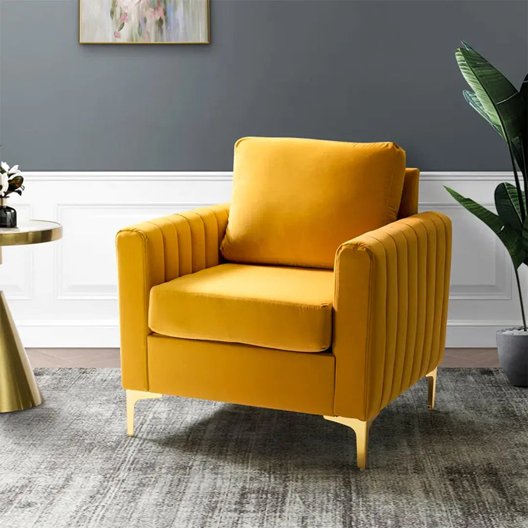 Rafeal Lounge Chair - Mustard