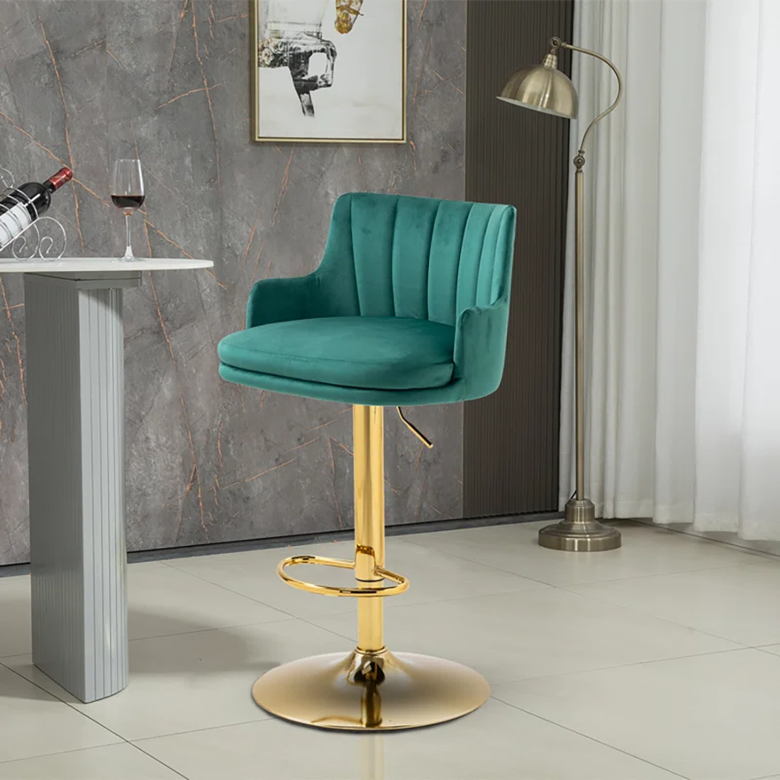 Oliver Bar Stool - Green