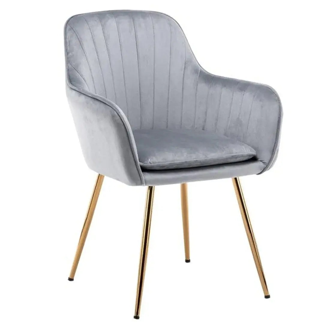Nova Plush Accent Chair – Grey