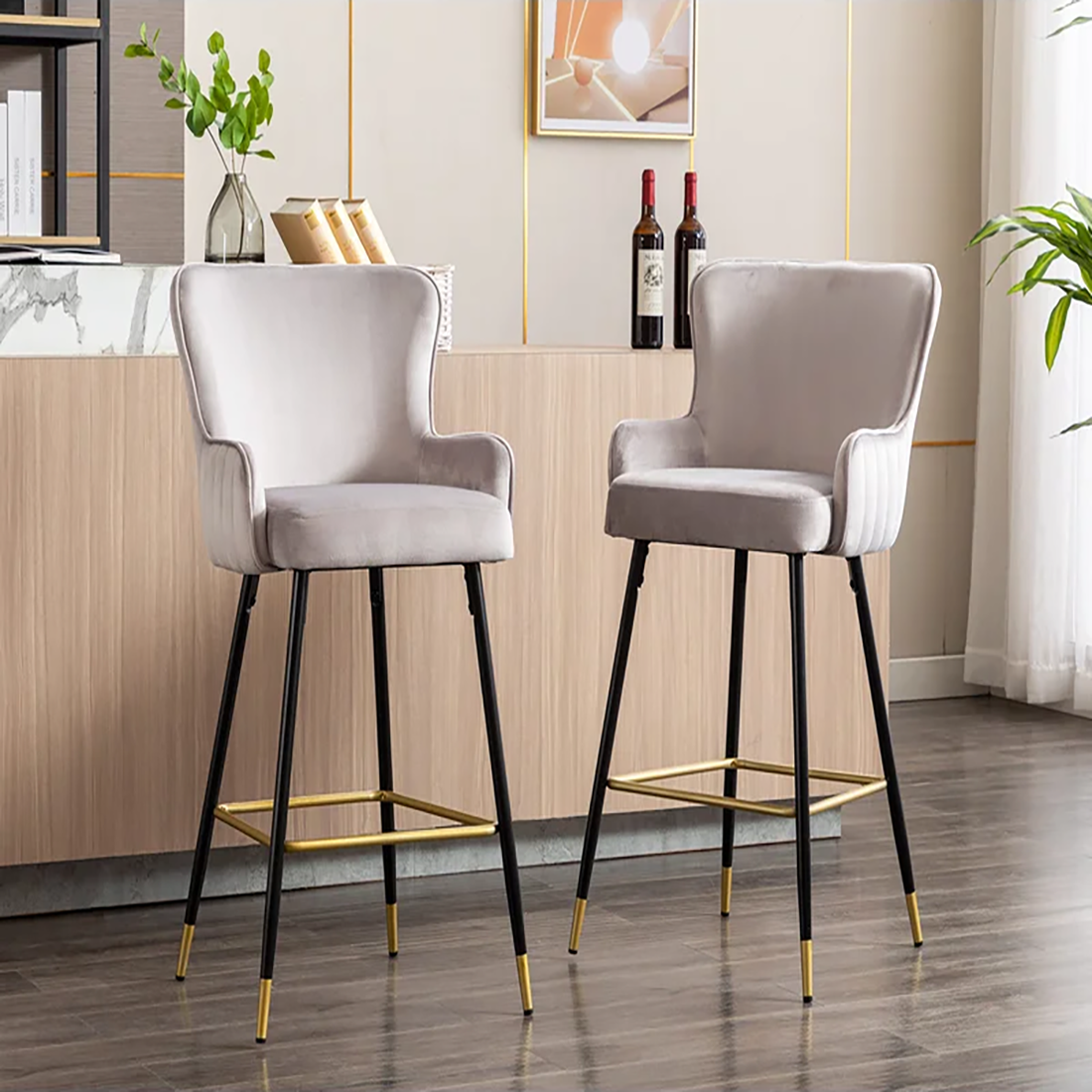 Nolen Bar Stool - Grey