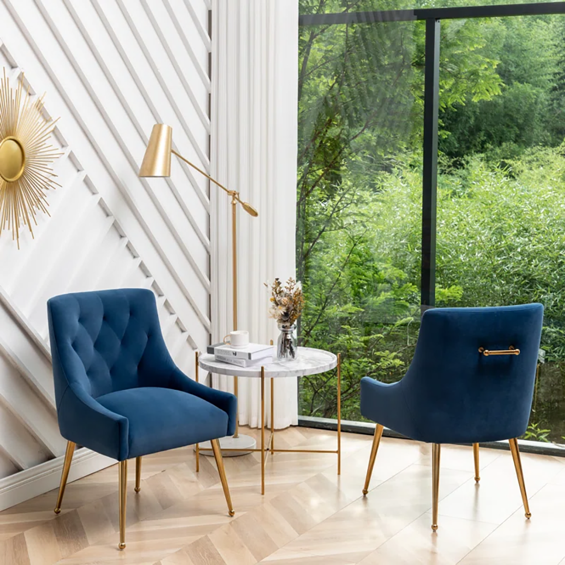 Asul Accent Chair Blue | Designer Accent Chair Ocean Blue