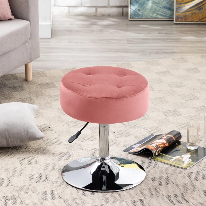 Deria Vanity Stool - Pink