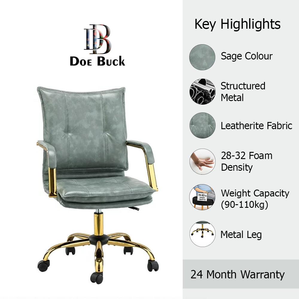 Marlon Office Chair| Sage