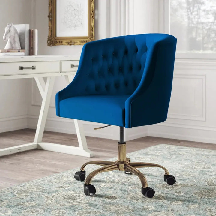 Clemence Modern Task Chair – Blue