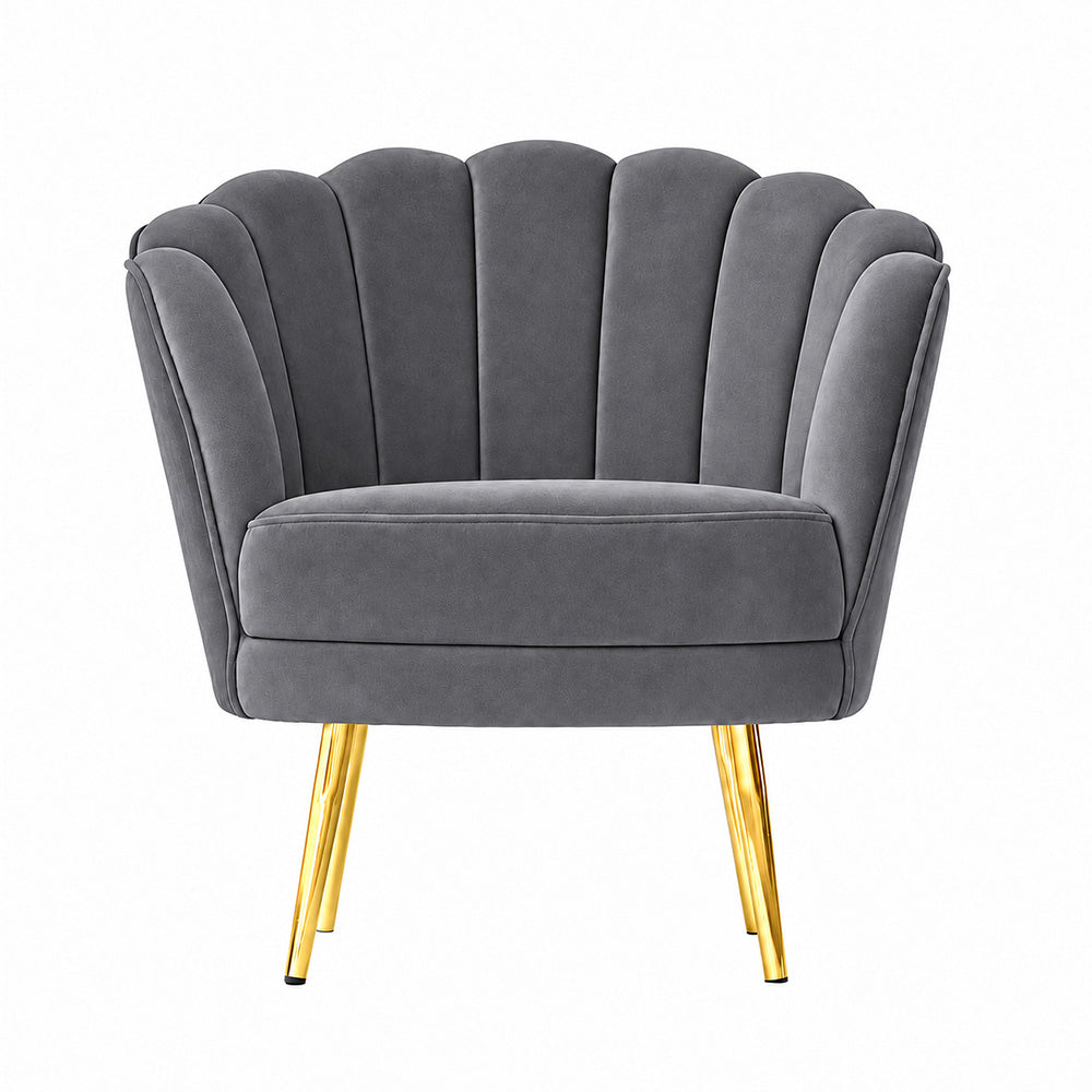 Shell Motif Accent Chair