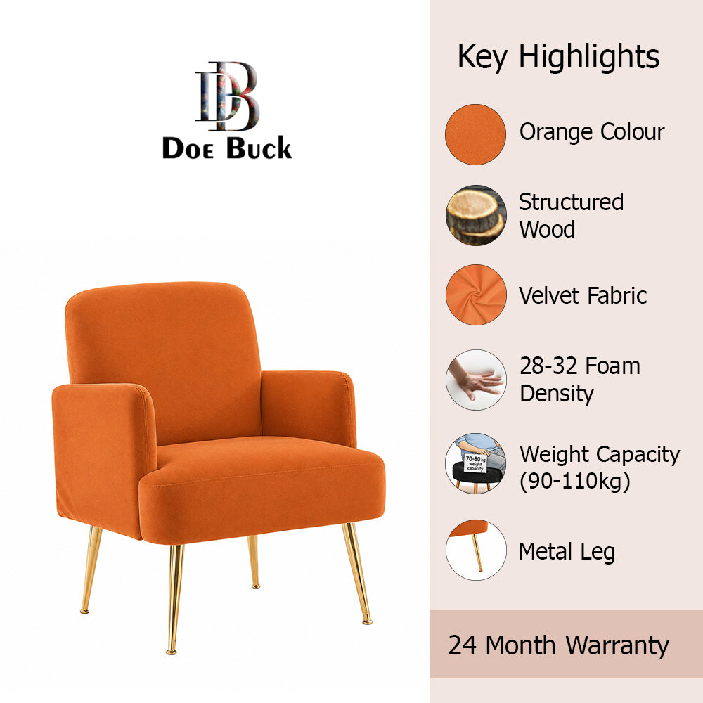 Esme Accent Chair|Orange