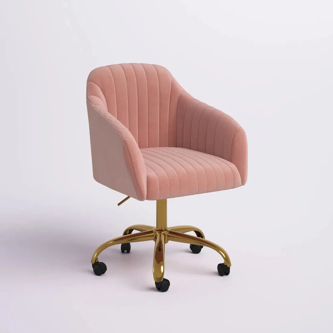 Louise Upholstered Task Chair – Pink