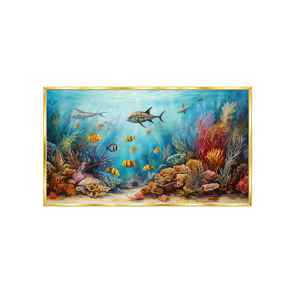 Coral Reef Underwater Canvas Wall Painting