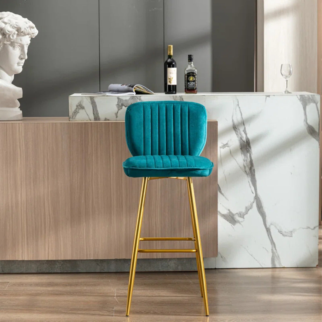 Rafael Bar Stool - Teal