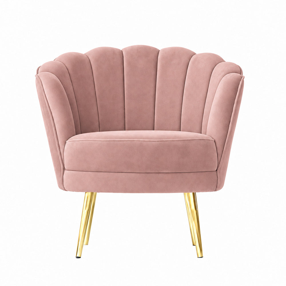 Shell Motif Accent Chair
