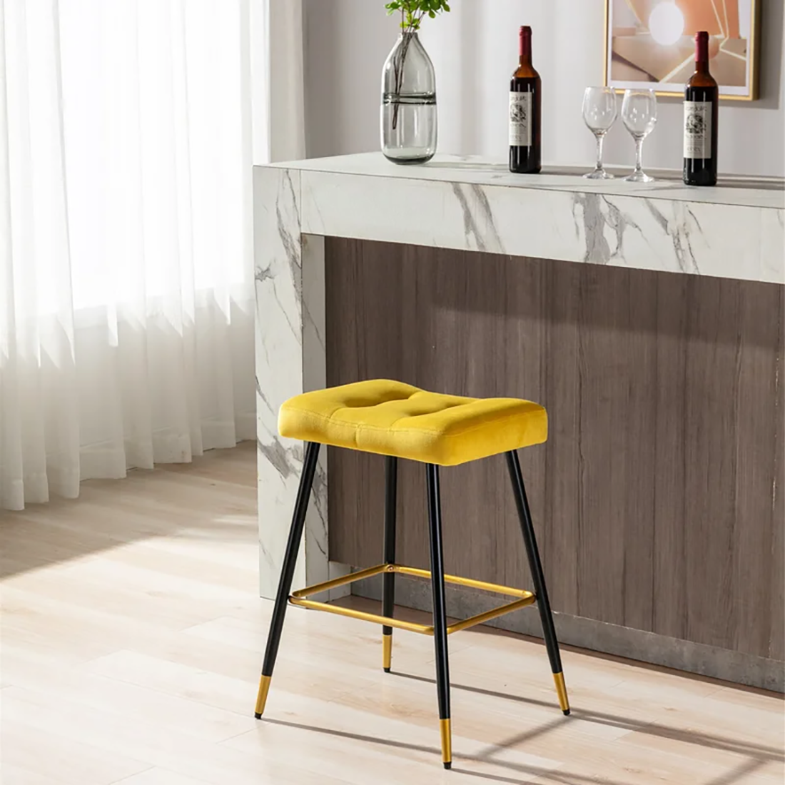 Julio Counter Stool - Yellow