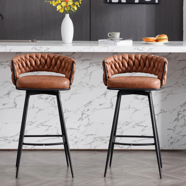 Presley Bar Stool - Whisky Brown