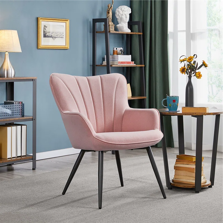 Artel Accent Chair Pink | Compact Lounge Chair Soft Pink