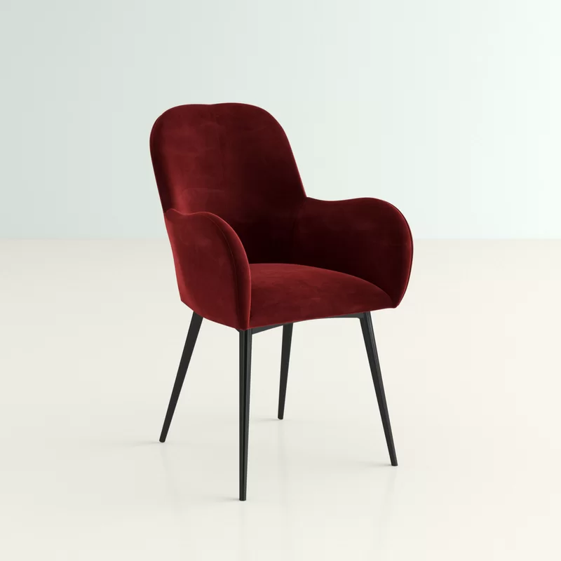 Araceli Accent Chair Red | Contemporary Lounge Accent Chair Crimson Red