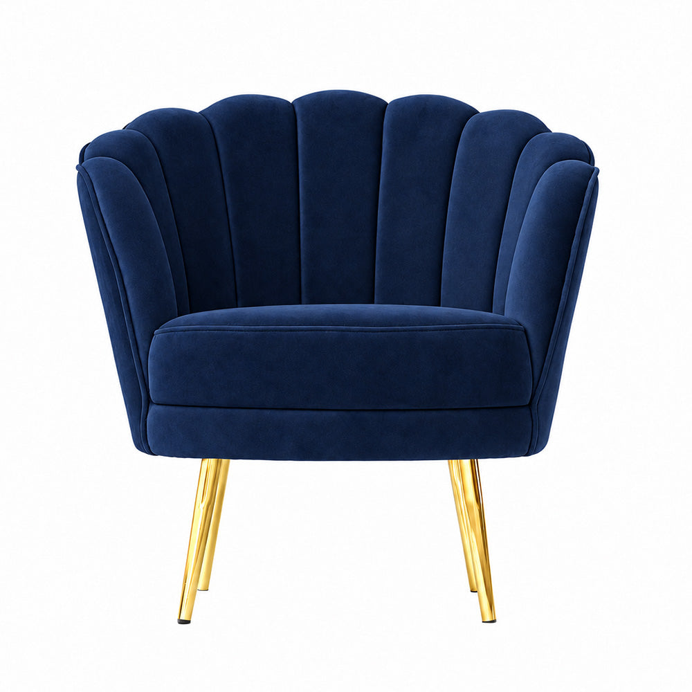 Shell Motif Accent Chair