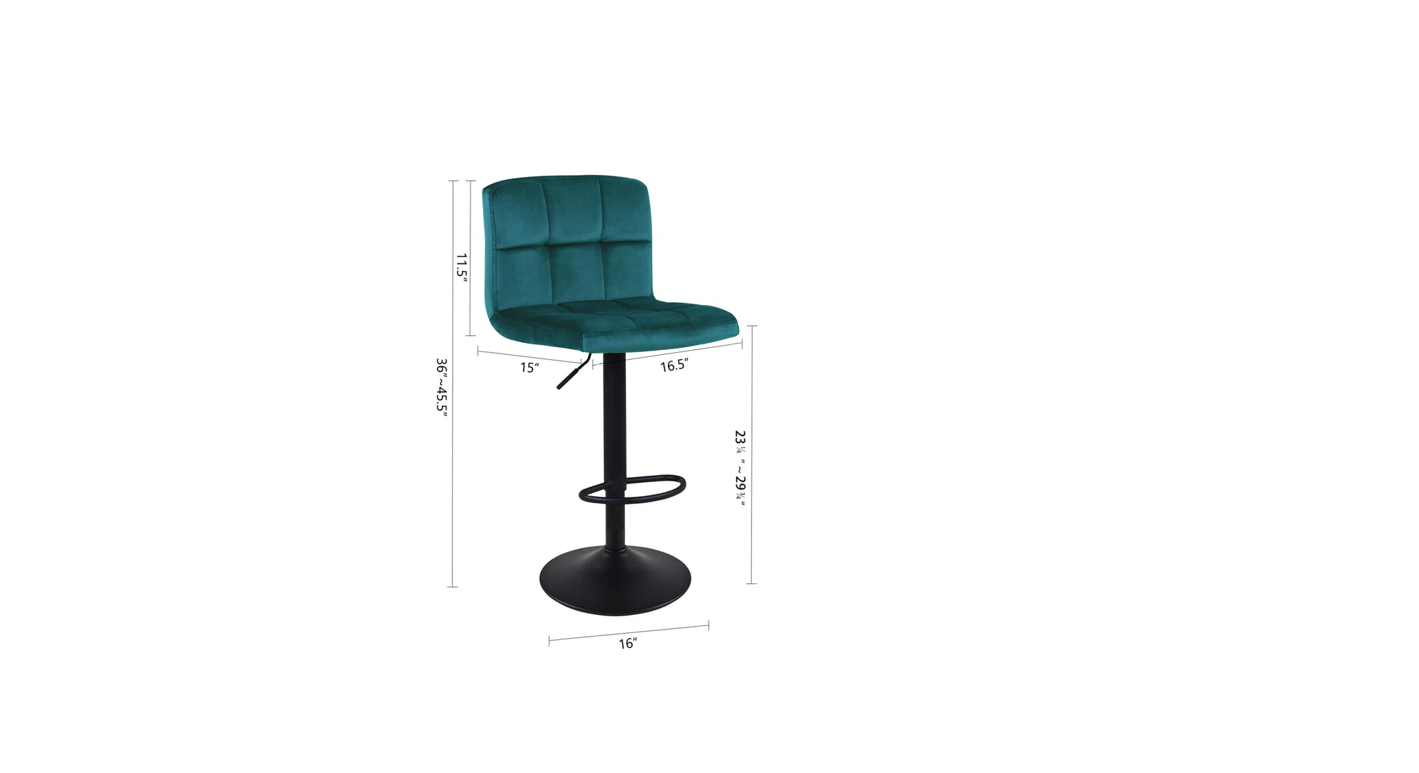 Neo Swiel Adjustable Bar Stool - Green