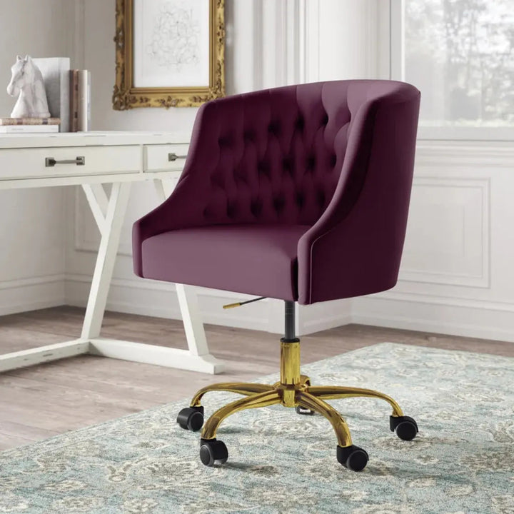 Clemence Modern Task Chair – Purple