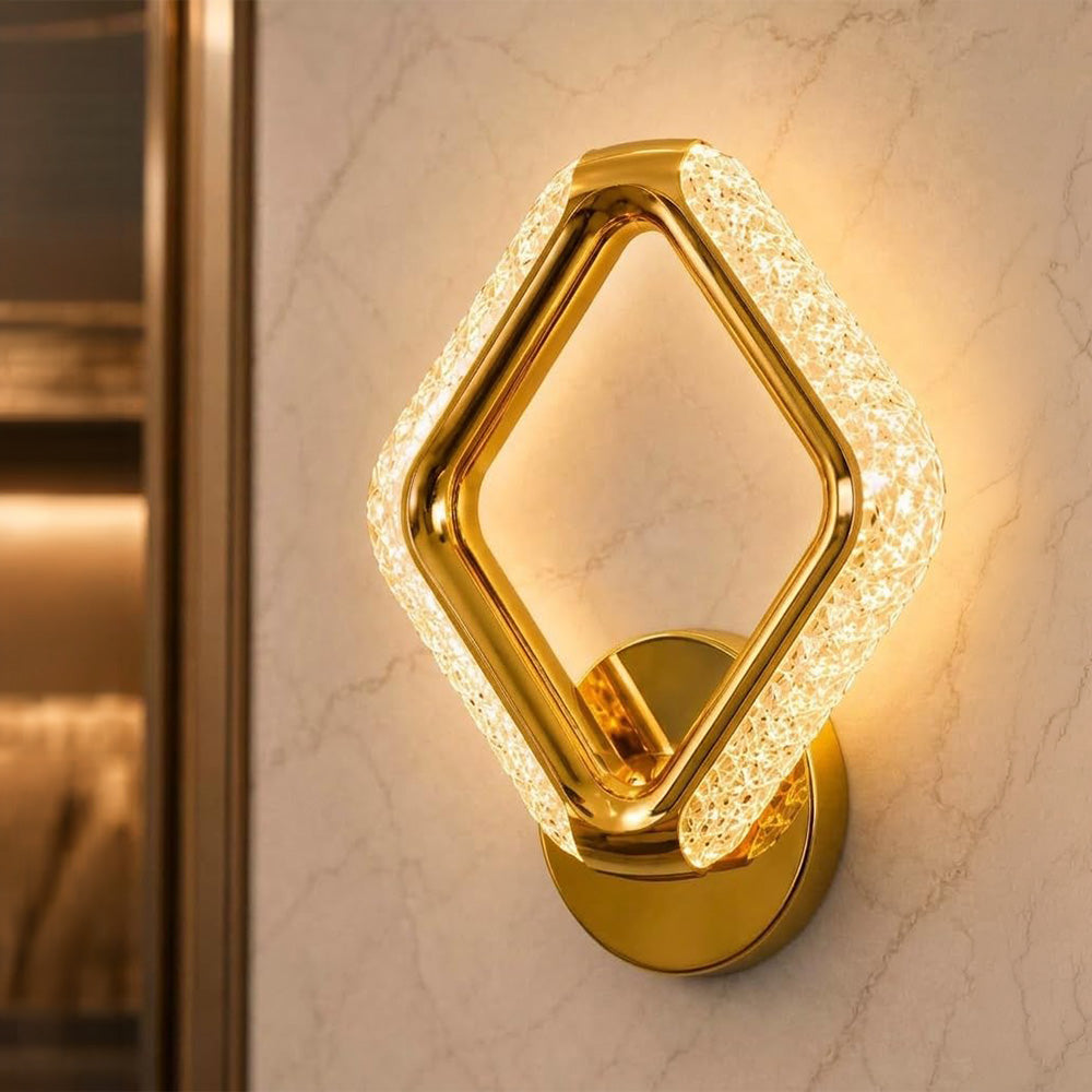 Nature inspired metal wall light style A