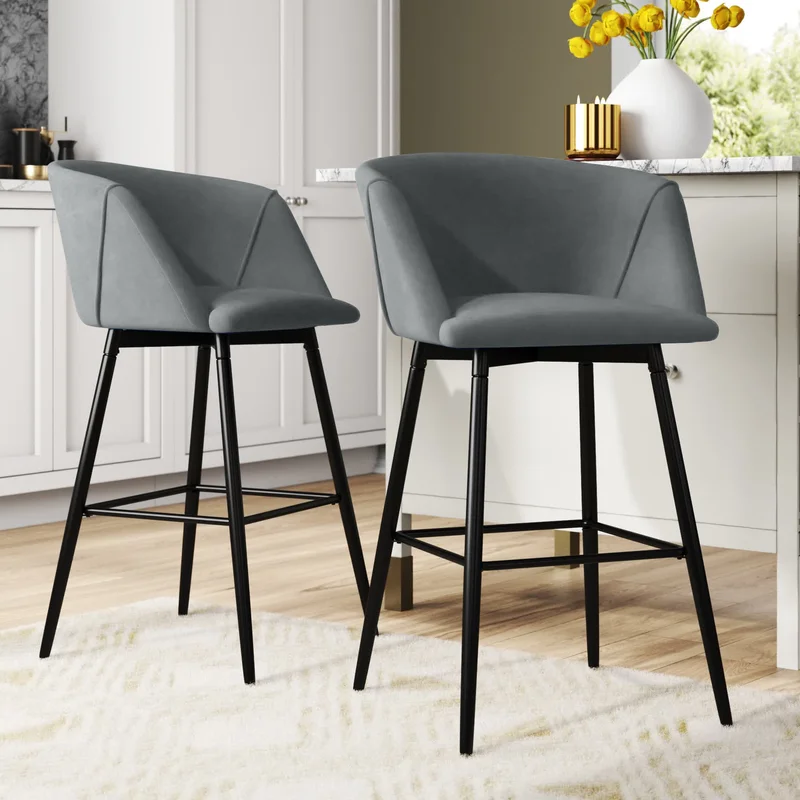 Clea Counter Stool - Grey