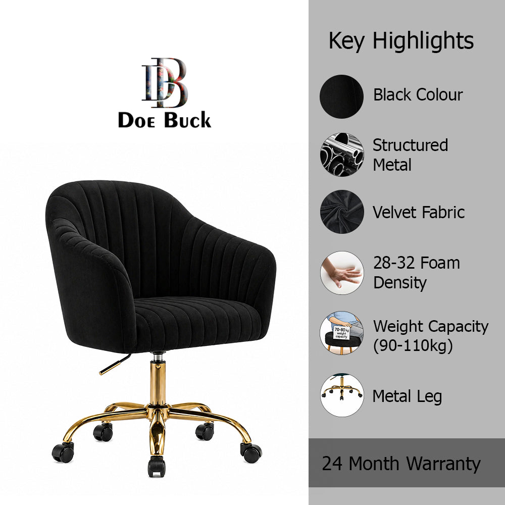 Louise Office Chair| Black