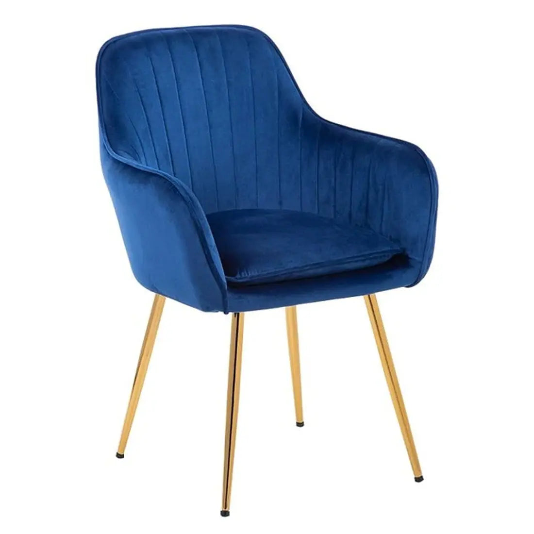 Nova Plush Accent Chair – Blue