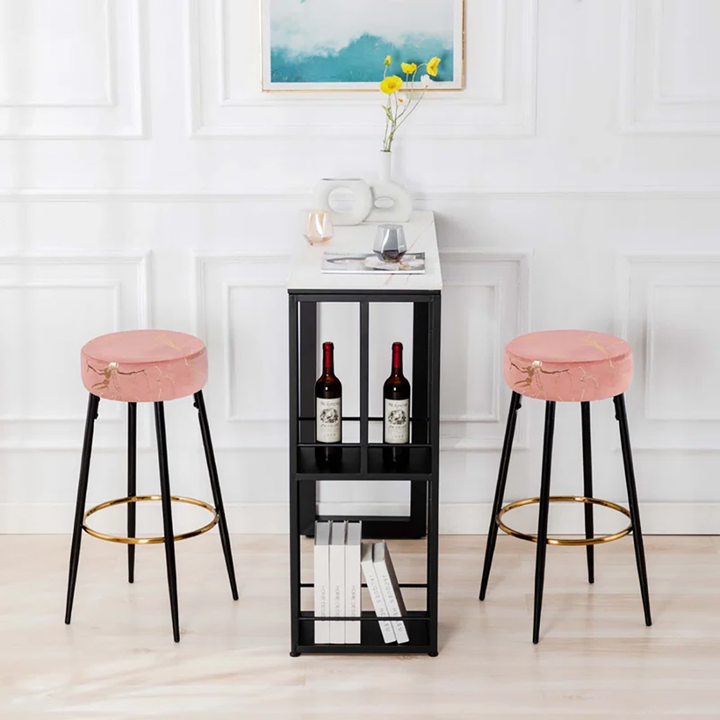 Nahman Bar Stool - Pink
