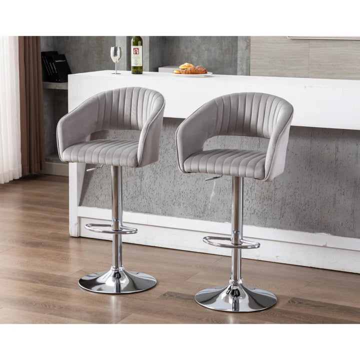 Dee Swiel Adjustable Bar Stool - Grey