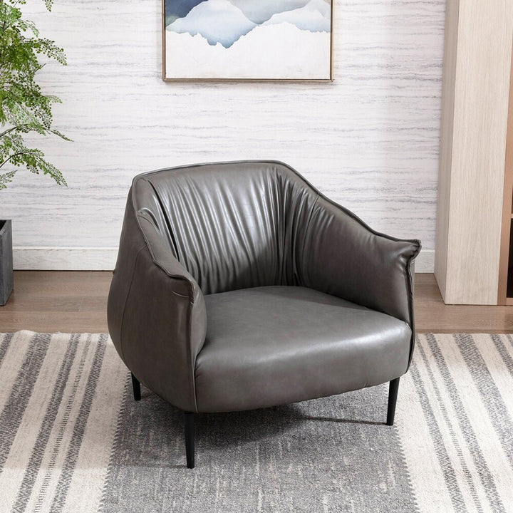 Almeda Accent Chair Grey | Modern Lounge Chair Cement Grey