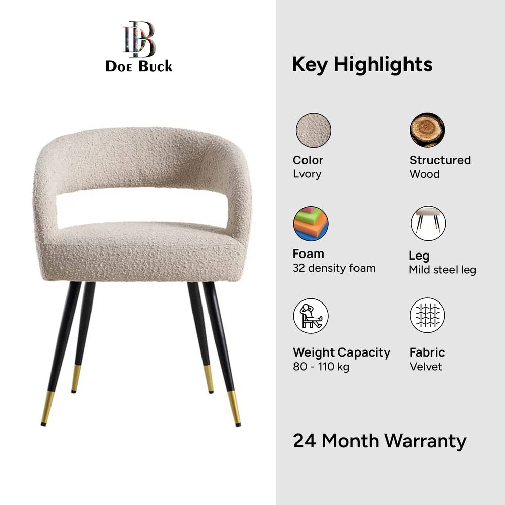 Bentlee Accent Chair Beige Boucle | Boucle Fabric Accent Chair Beige