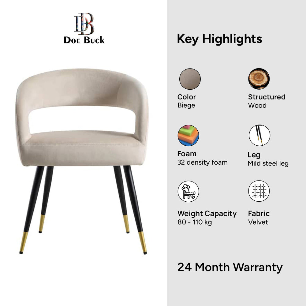 Bentlee Accent Chair Beige | Upholstered Accent Chair Warm Beige