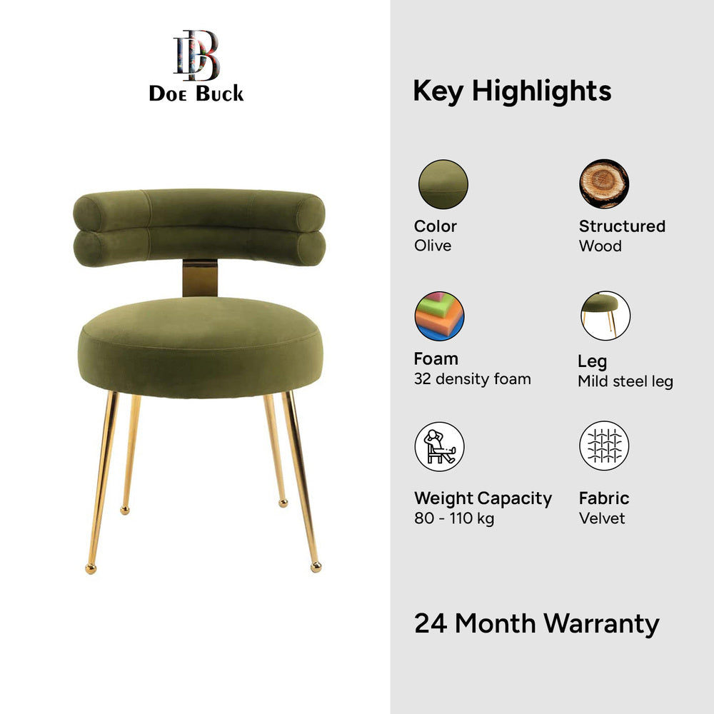 Swizzy Accent Chair Green | Soft Cushion Accent Chair Leaf Green