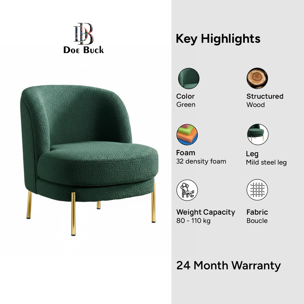 Addaly Accent Chair Green | Modern Home Accent Chair Olive Green