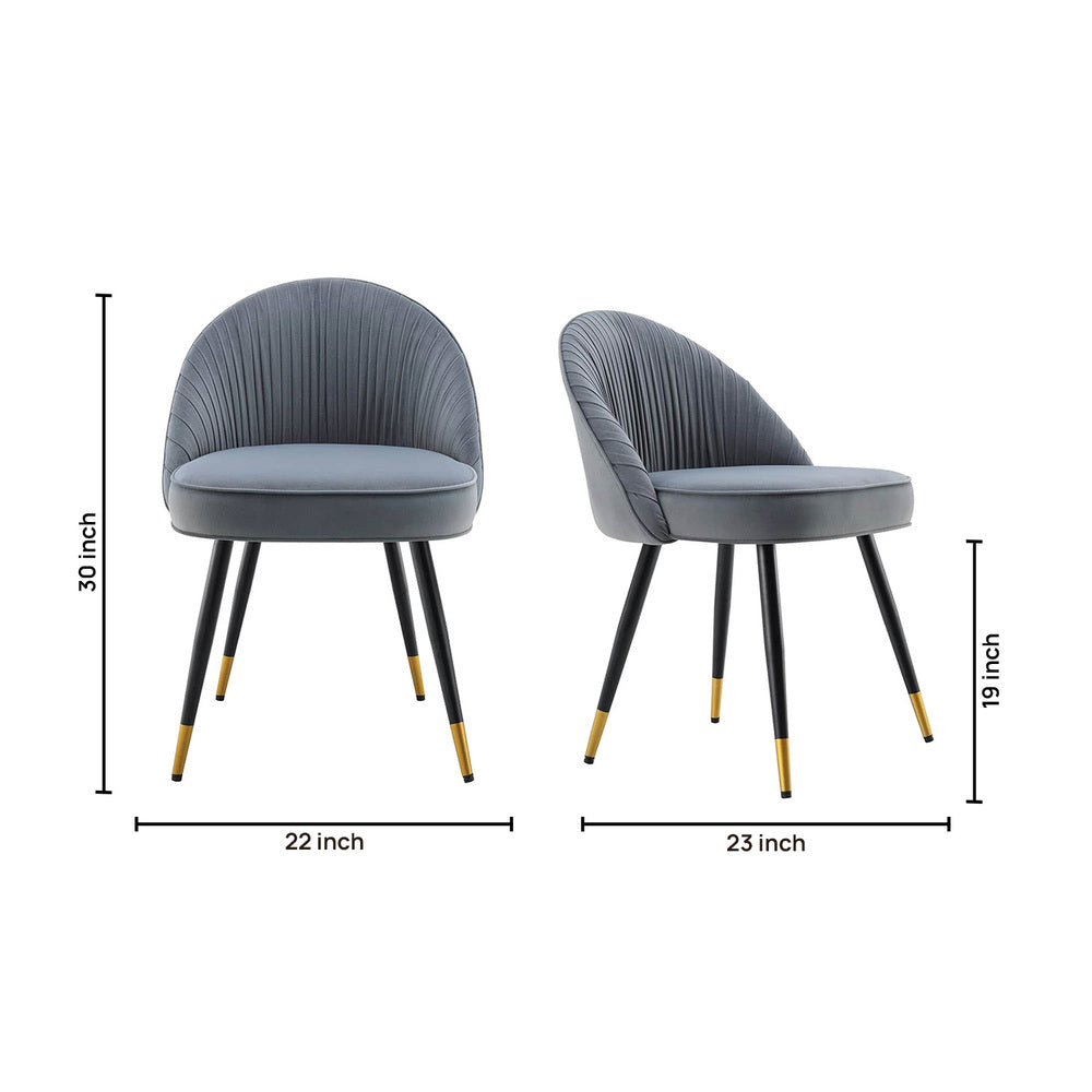 Momence Accent Chair Grey | Luxury Lounge Accent Chair Smoke Grey