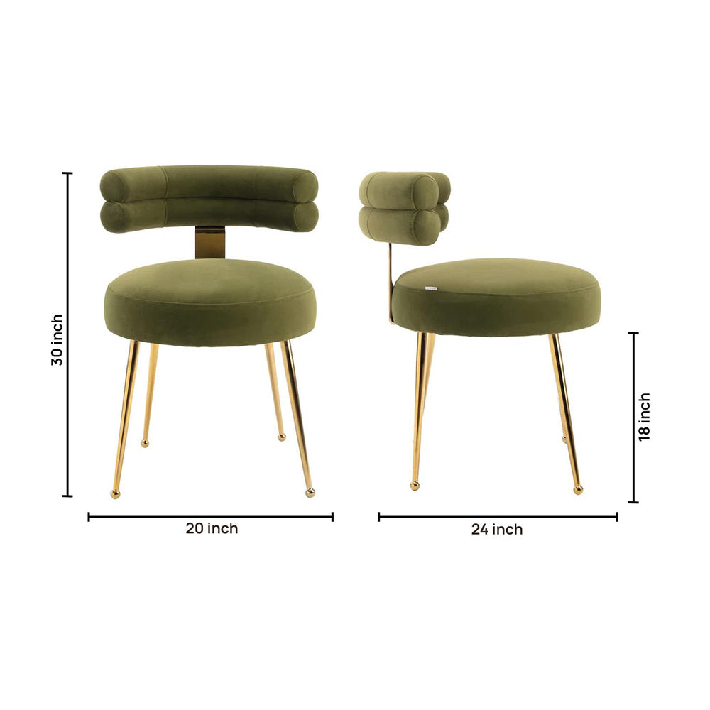 Swizzy Accent Chair Green | Soft Cushion Accent Chair Leaf Green