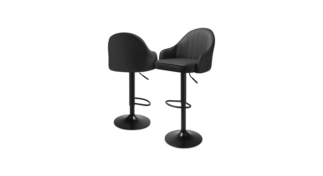 Fressia Swiel Bar Stool - Black