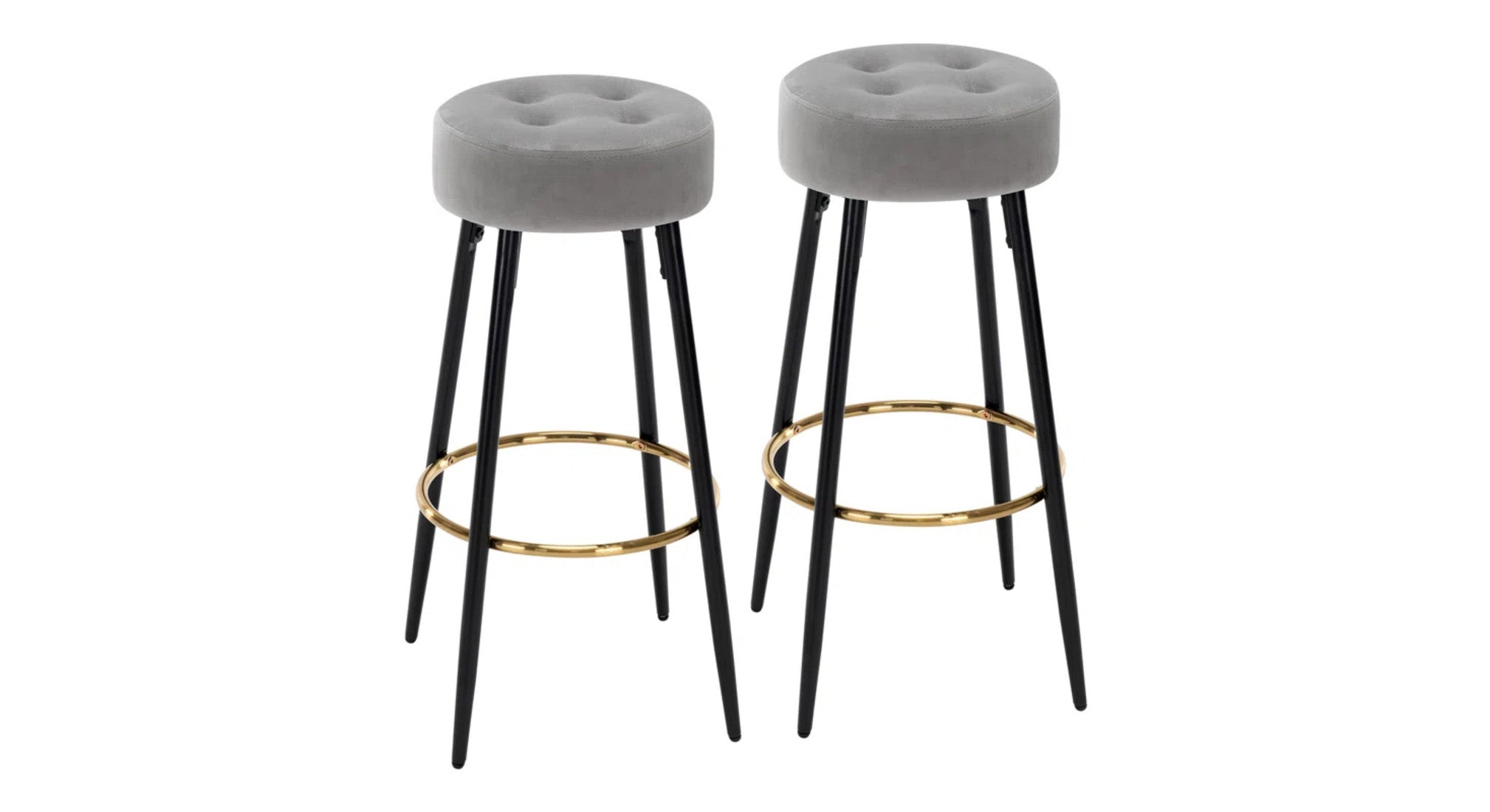 Ceazar Counter Stool - Grey