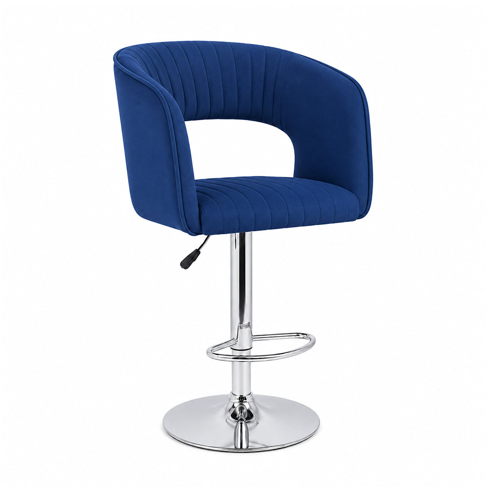 Doe Buck Dee Swiel Bar Stool|Blue