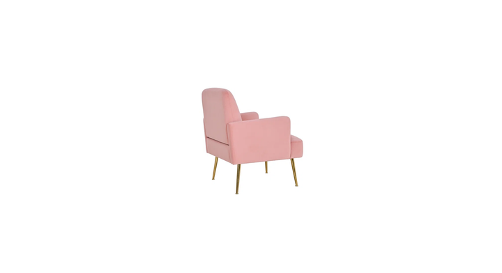 Esme Accent Chair Rose | Modern Upholstered Accent Chair Rose Pink
