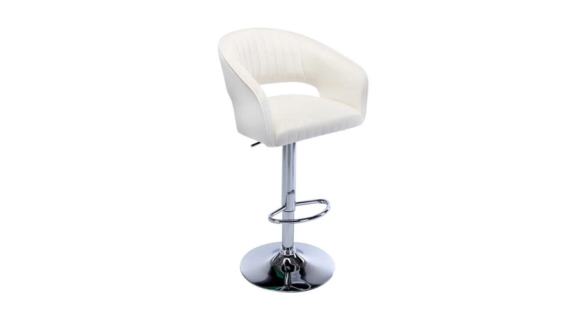 Dee Swiel Adjustable Bar Stool - White