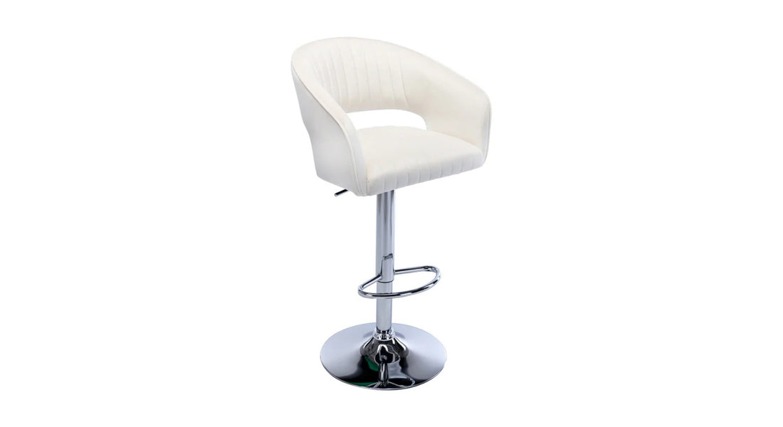 Dee Swiel Adjustable Bar Stool - White