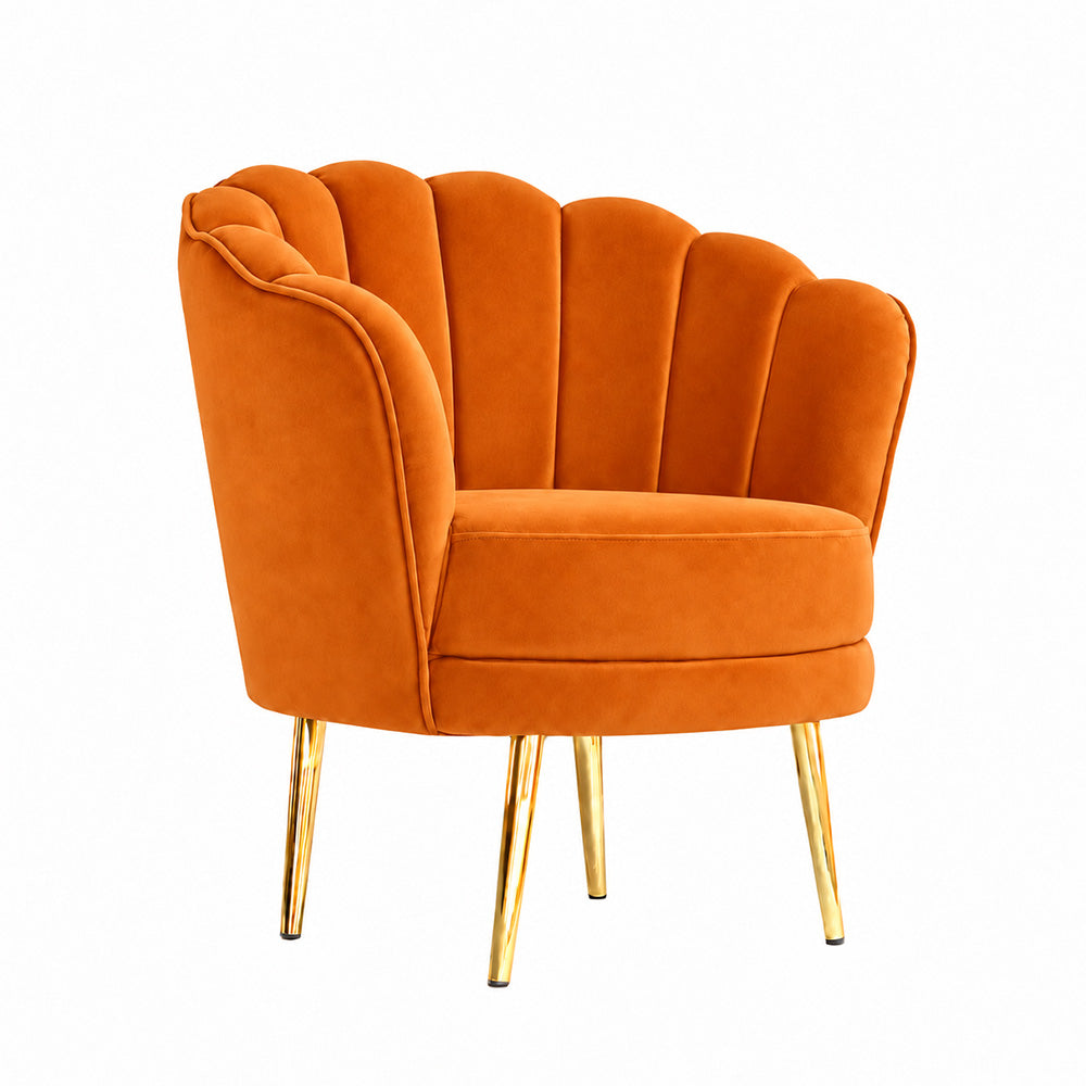 Shell Motif Accent Chair