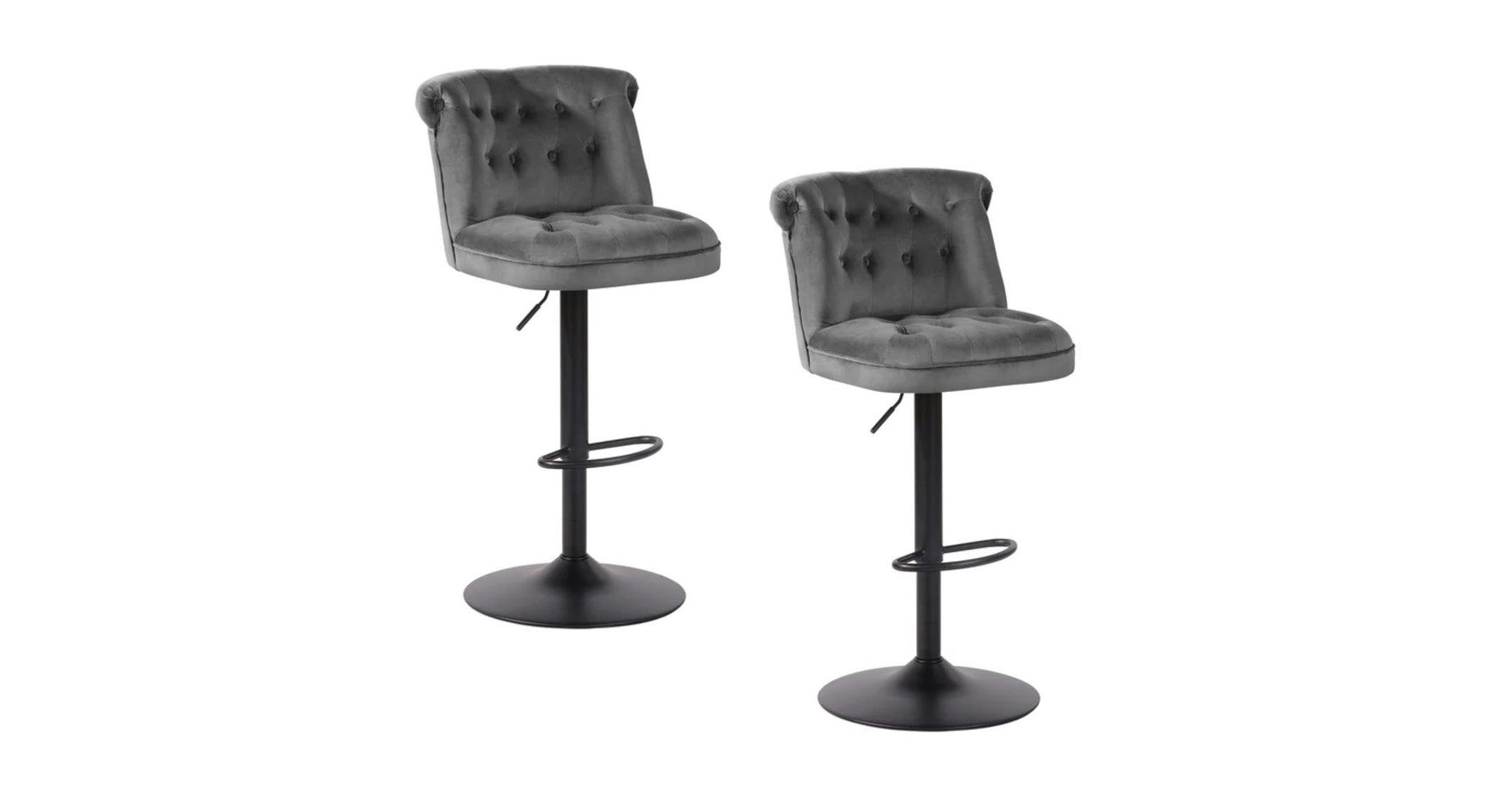 Cellan Swiel Adjustable Bar Stool - Grey
